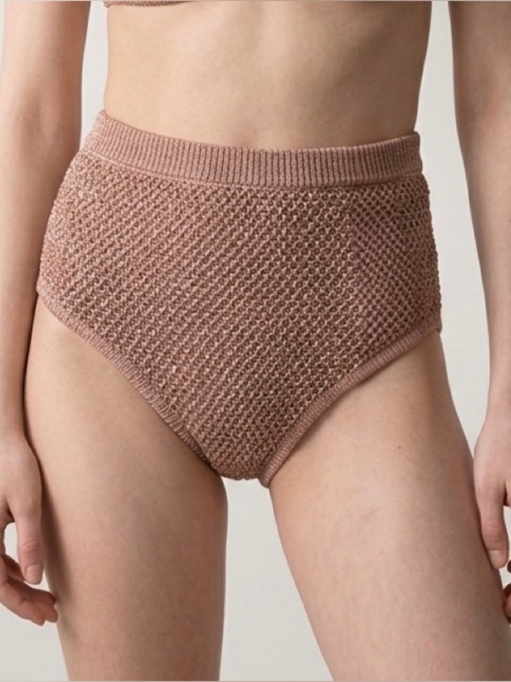 Nasty Gal Rose Gold Metallic Knickers Bottom NWT